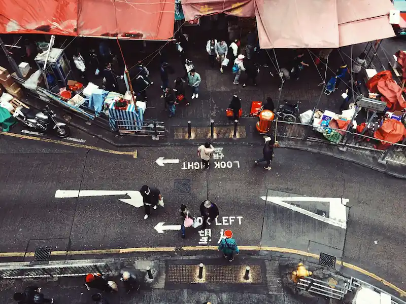 Sheung Wan neighborhood in Hong Kong