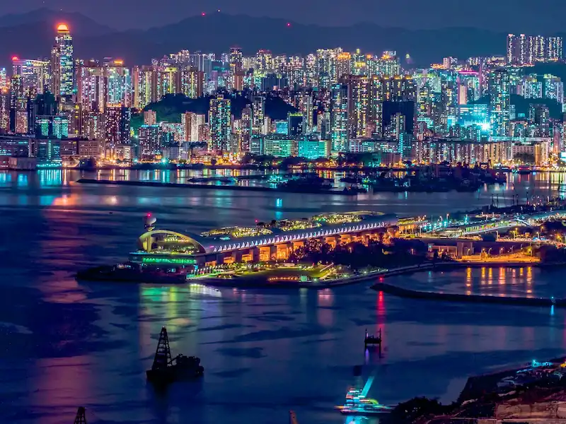 Tsim Sha Tsui neighborhood in Hong Kong