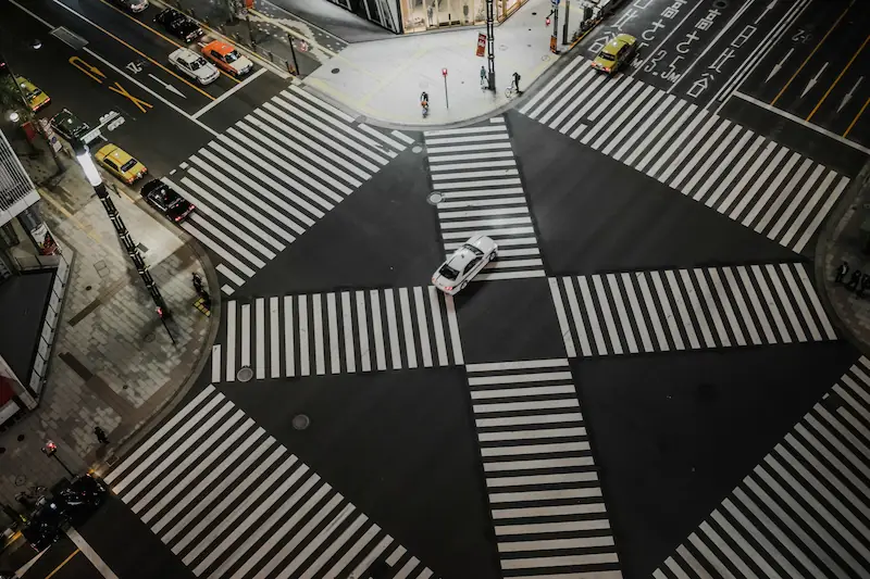 Ginza neighborhood in Tokyo
