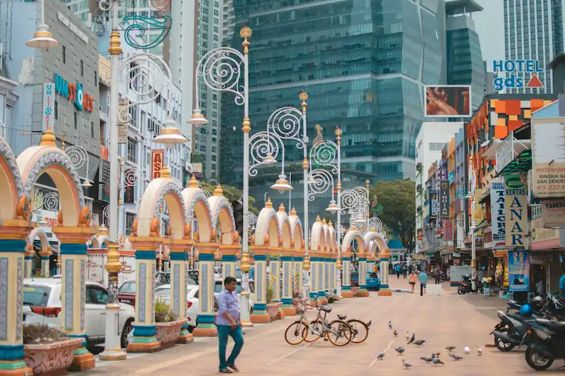 Brickfields neighborhood in Kuala Lumpur