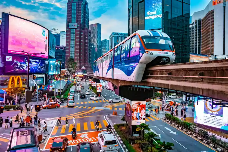 Bukit Bintang neighborhood in Kuala Lumpur