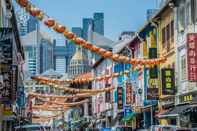 Chinatown neighborhood in Singapore