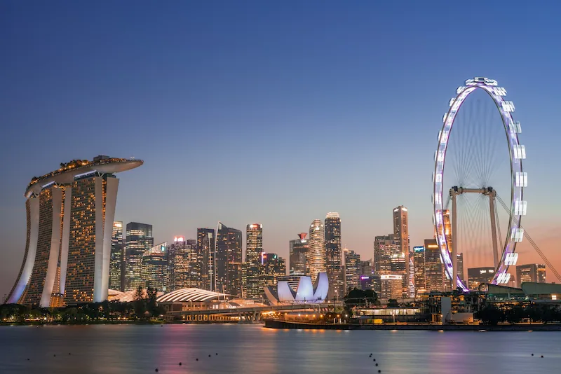 Marina Bay neighborhood in Singapore