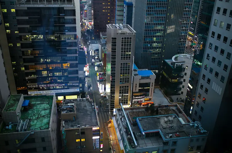 Gangnam neighborhood in Seoul