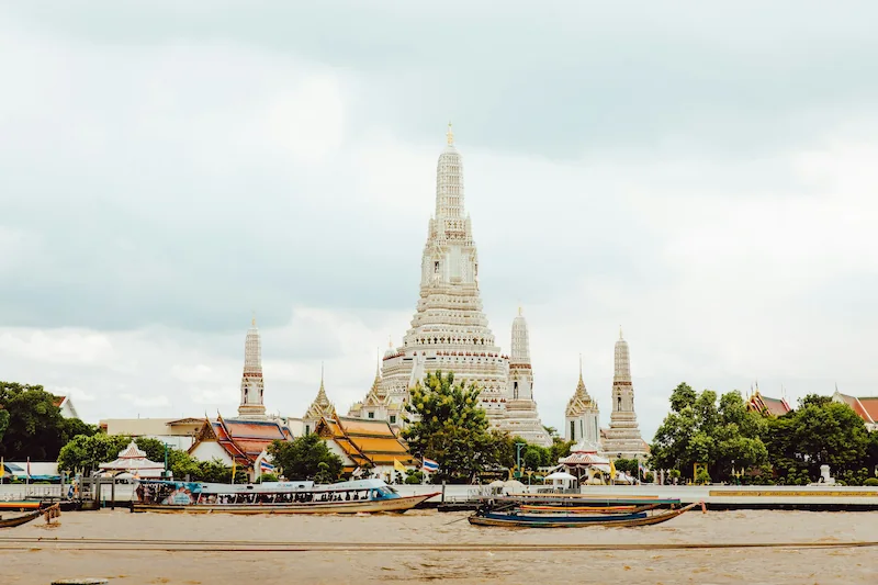 Riverside neighborhood in Bangkok