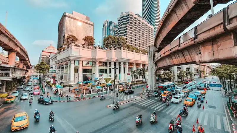 Siam neighborhood in Bangkok