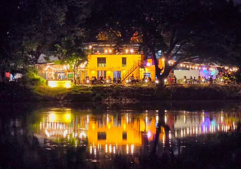 Riverside neighborhood in Chiang Mai