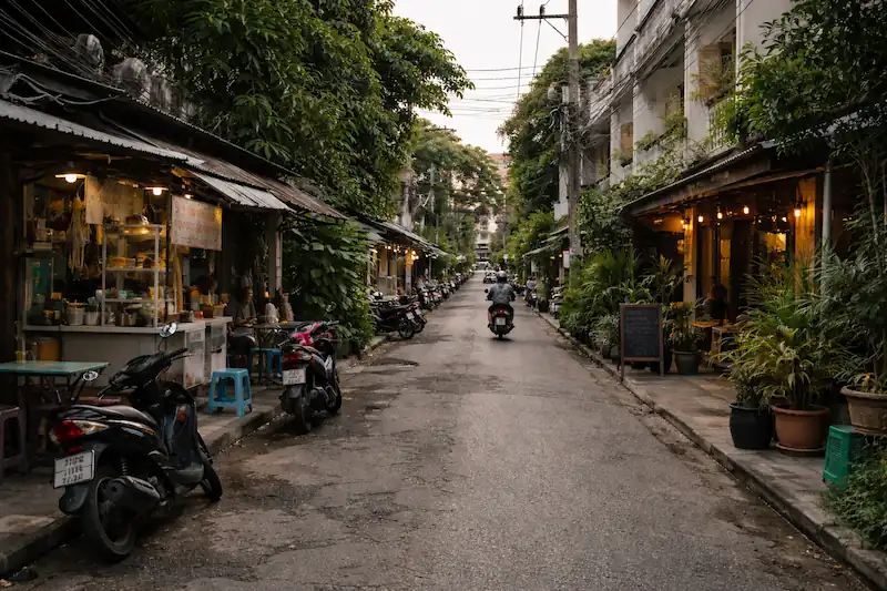 Santitham neighborhood in Chiang Mai