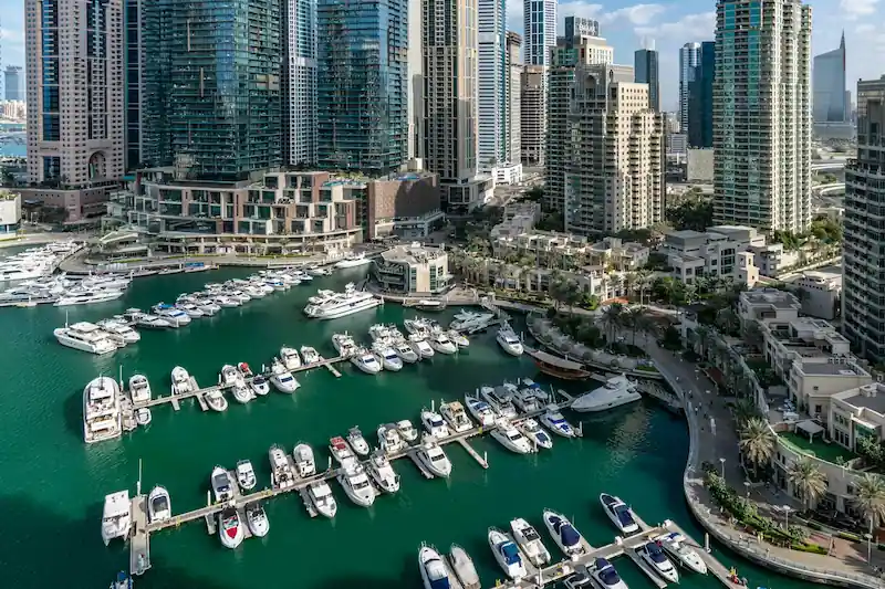 Dubai Marina neighborhood in Dubai