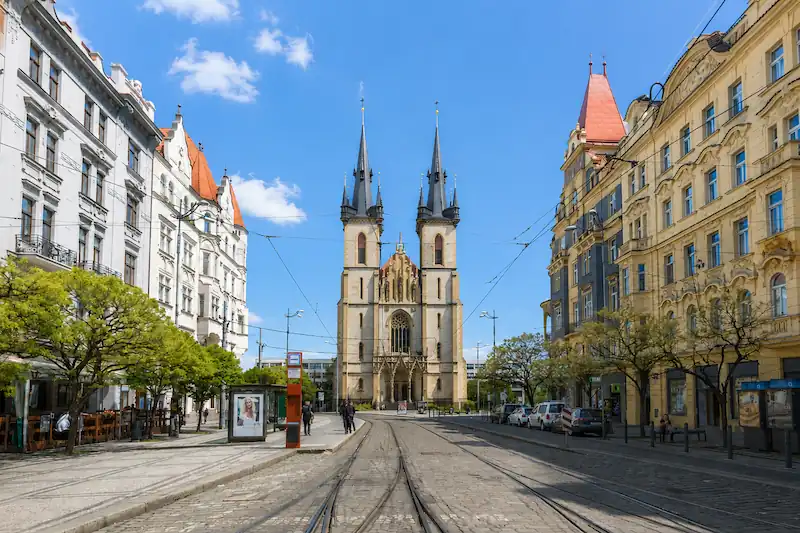 Holešovice neighborhood in Prague