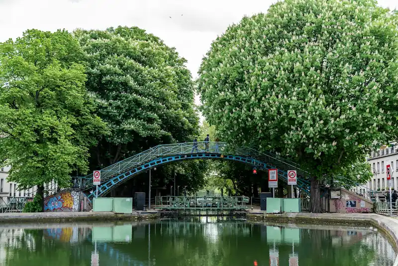 Canal Saint-Martin neighborhood in Paris