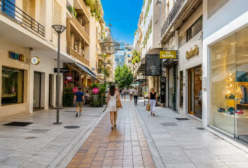Kolonaki neighborhood in Athens