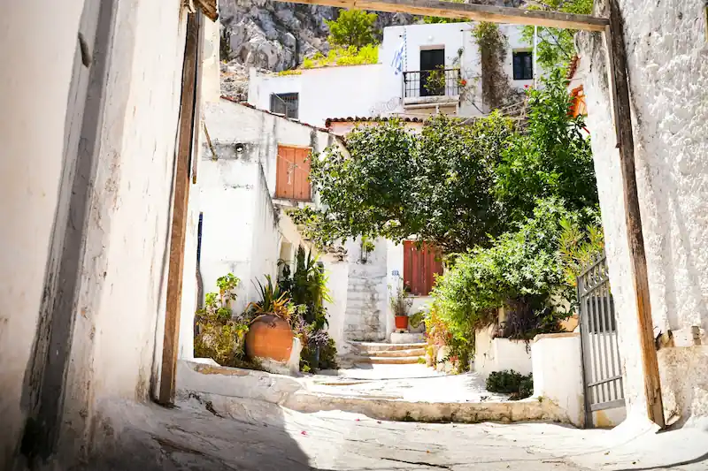 Plaka neighborhood in Athens
