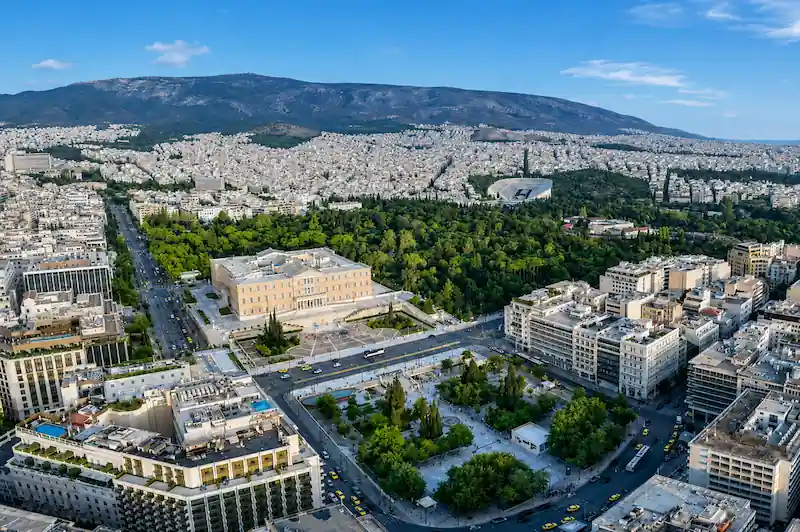 Syntagma neighborhood in Athens