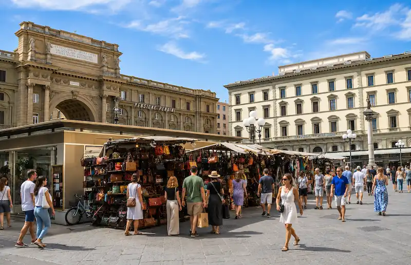 San Lorenzo neighborhood in Florence