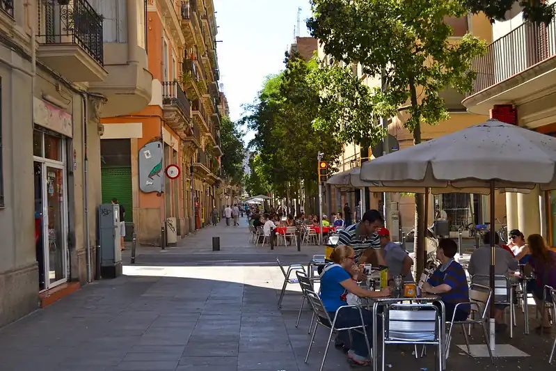 Poble-sec neighborhood in Barcelona