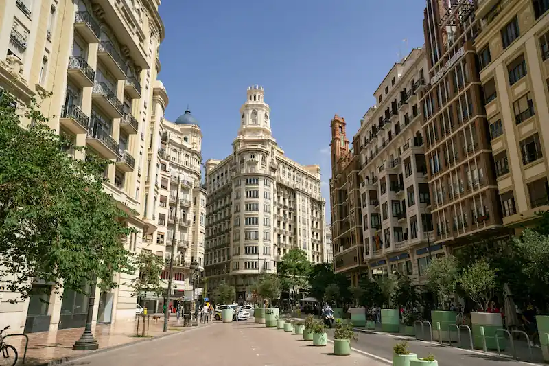 Eixample neighborhood in Valencia