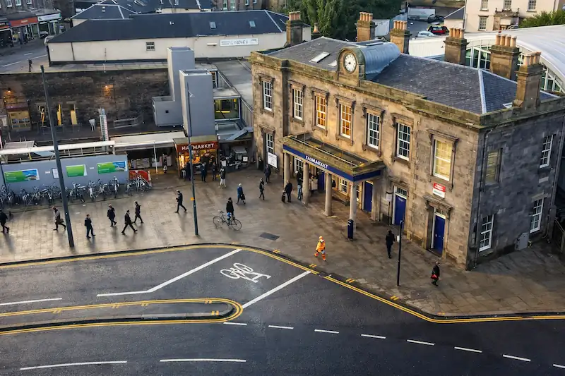 Haymarket neighborhood in Edinburgh