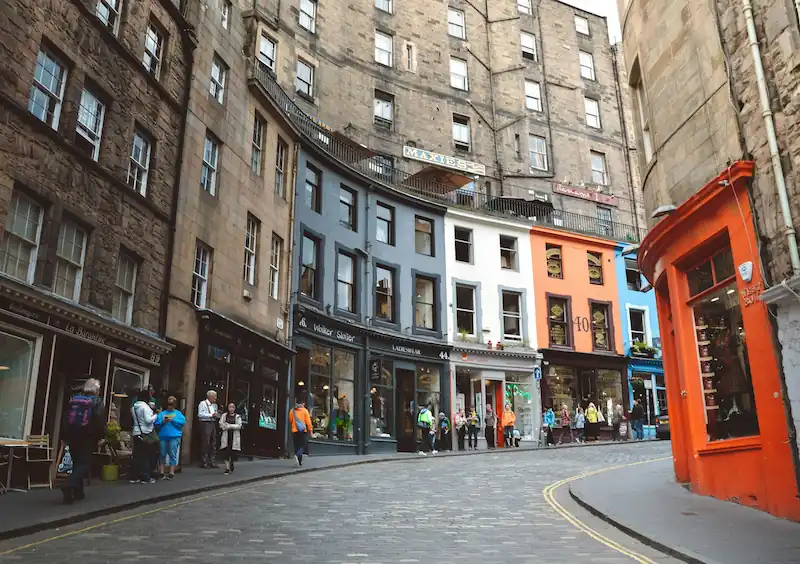 Old Town neighborhood in Edinburgh