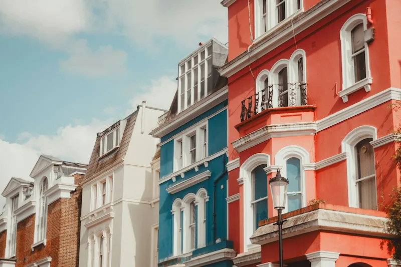 Notting Hill neighborhood in London