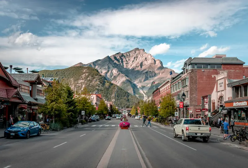 Downtown Banff neighborhood in Banff