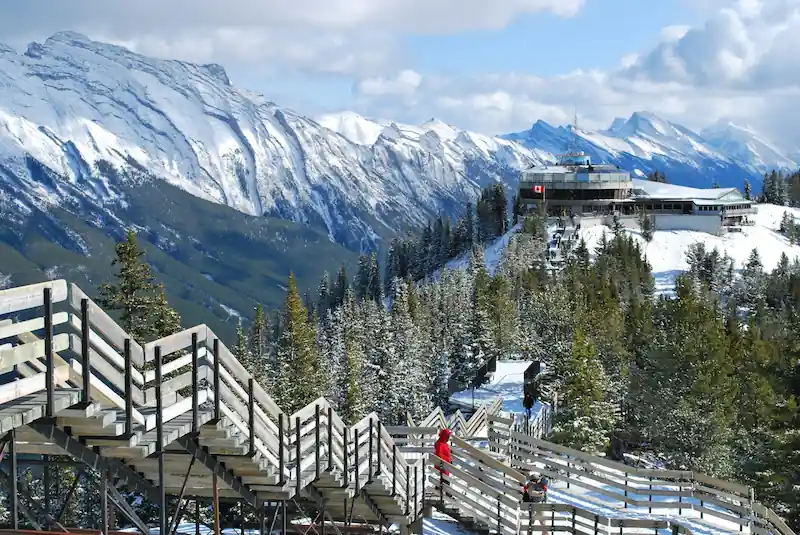 Banff Upper Hot Springs and Sulphur Mountain neighborhood in Banff