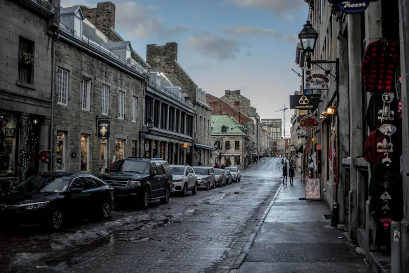 Old Montreal neighborhood in Montreal