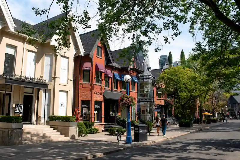 Yorkville neighborhood in Toronto