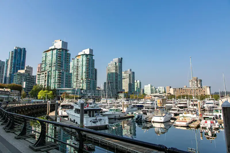 Coal Harbour neighborhood in Vancouver