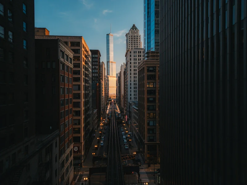 The Loop neighborhood in Chicago