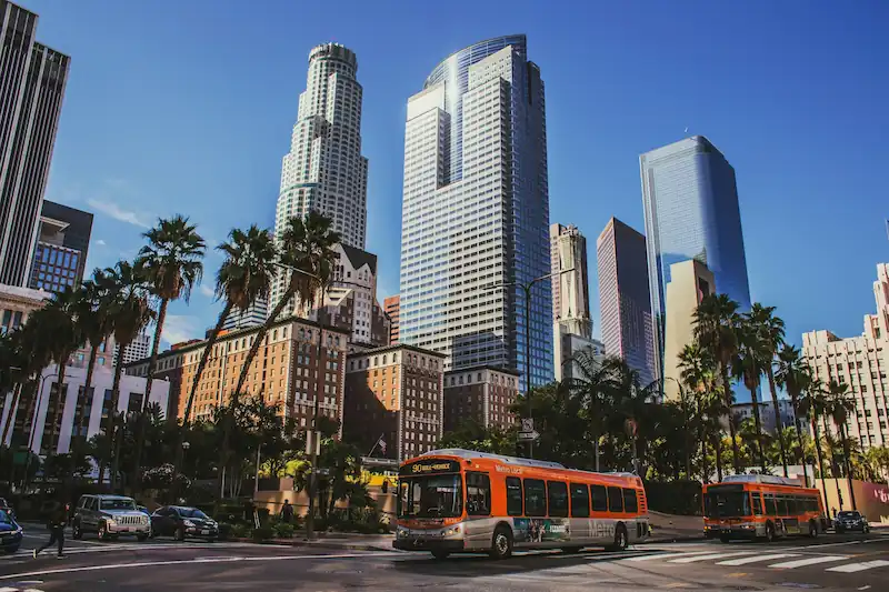 Downtown LA neighborhood in Los Angeles