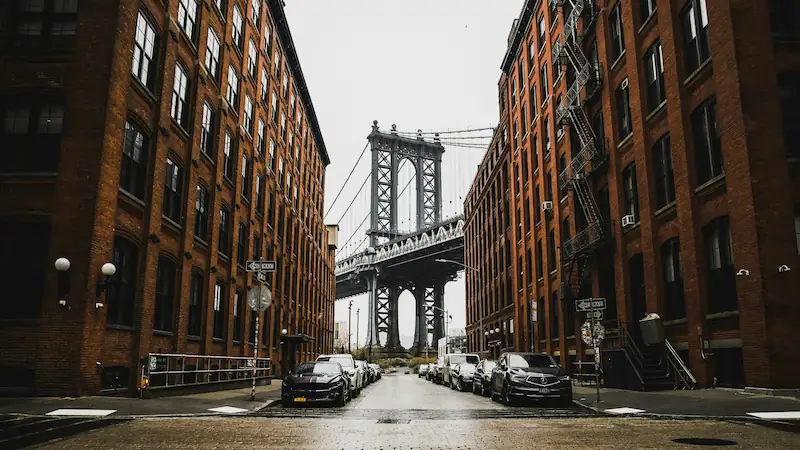 Brooklyn Heights and DUMBO neighborhood in New York