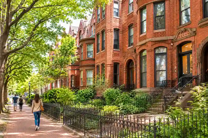Logan Circle and 14th Street neighborhood in Washington DC