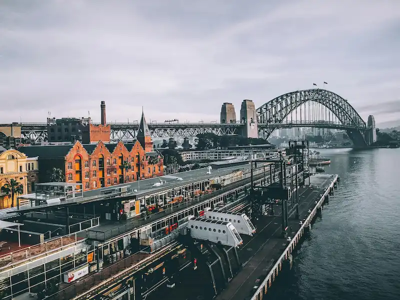 Circular Quay and The Rocks neighborhood in Sydney